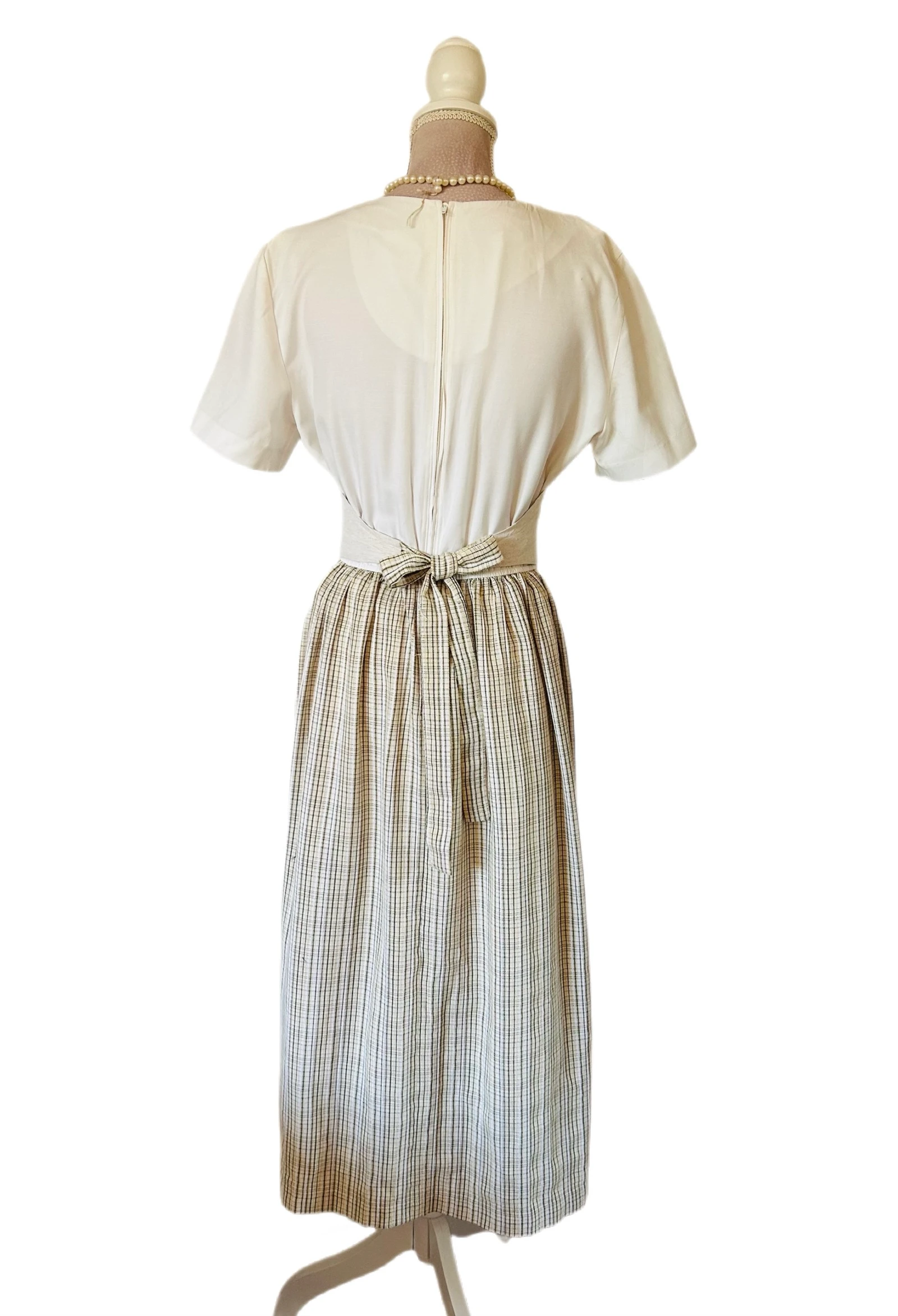 🌿🌻Robe vintage broderie champêtre cottagecore folk embroidered country dress 36/38🌻🌿 – photo 7